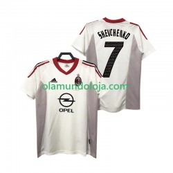 Camisola AC Milan SHEVCHENKO 7 2005 Retro Homem Equipamento Segundo 2004 Manga Curta